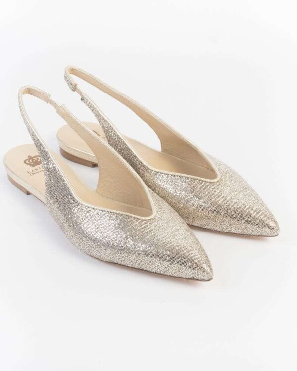 Slingback Pelle Oro – L'Arianna