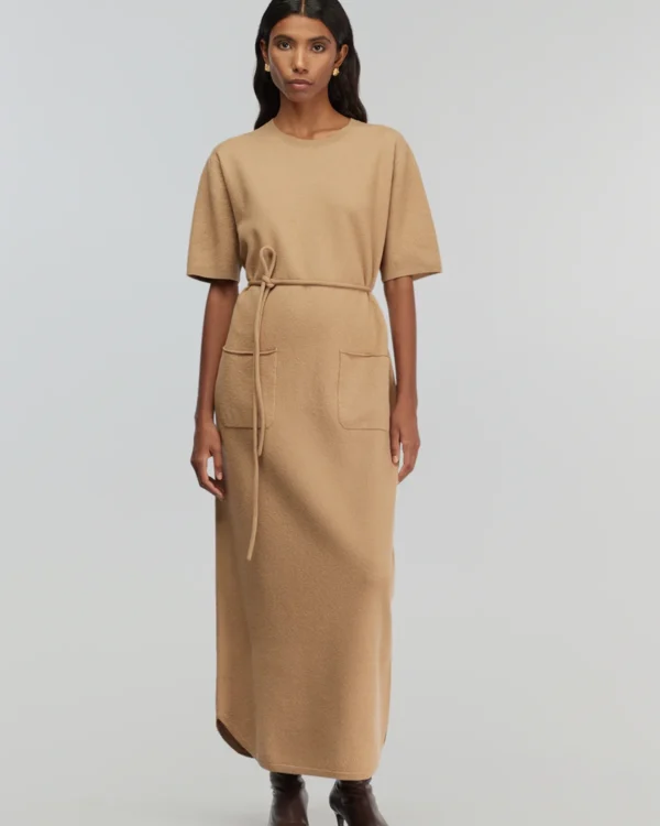 Semicouture | Abito Midi Lana Cotta