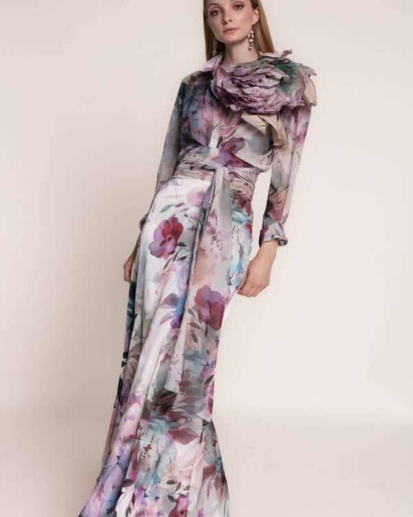 Elegante Completo Floreale Matilde Cano PE 2026