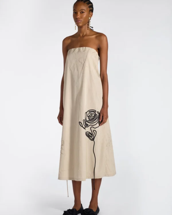 Abito Midi Bustier Liviana Conti in Taffetà