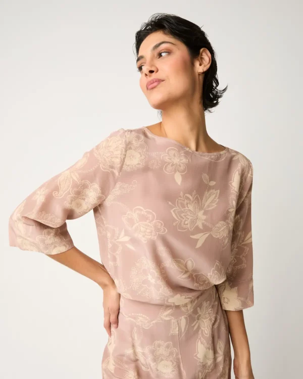 Blusa Elegante Floreale Alessia Santi