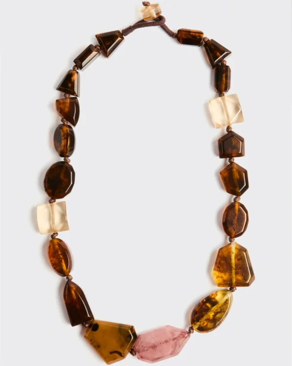 collana lunga resina multicolore liviana conti elegante
