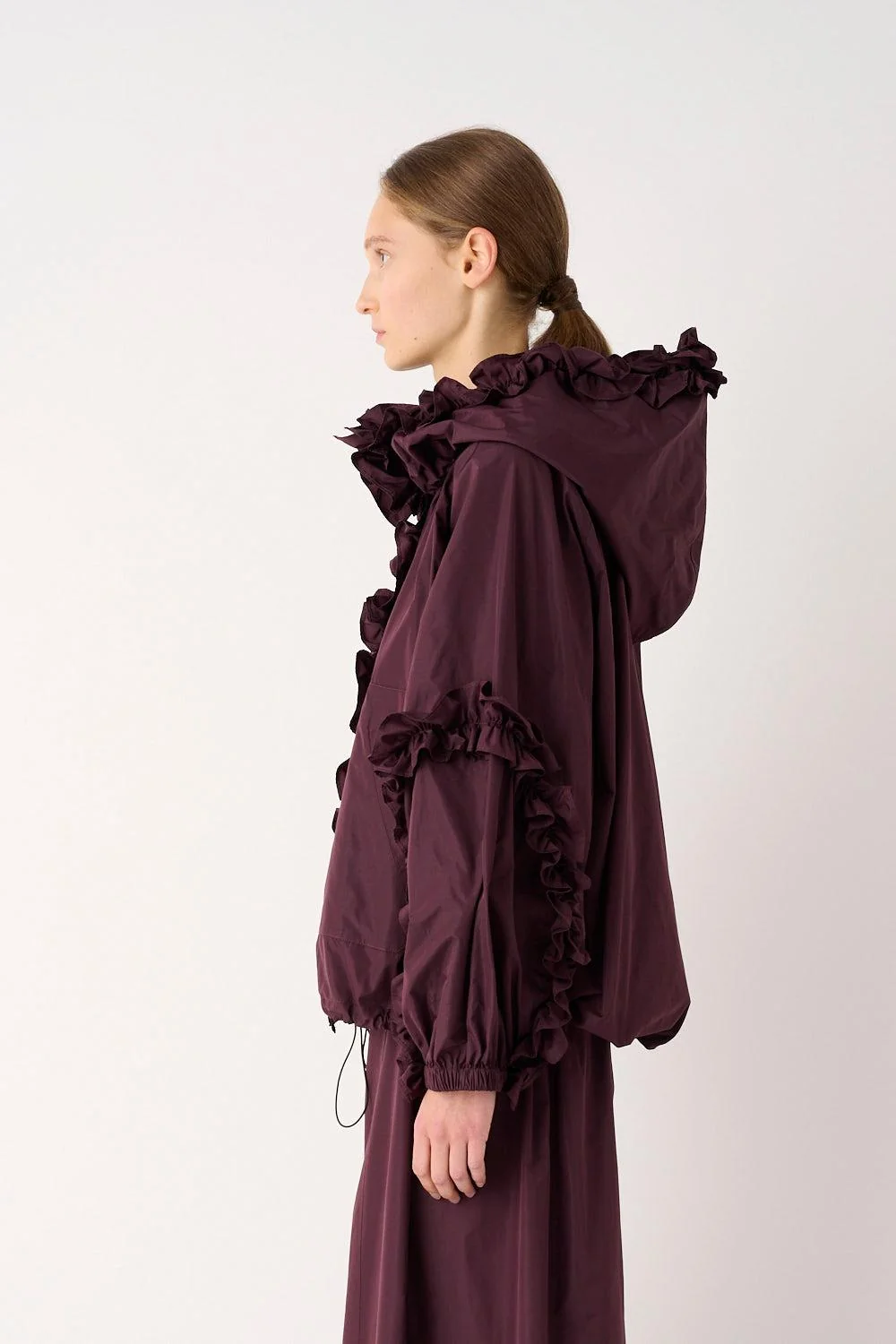 Giacca con Rouches Taffetà | FYSIS STORE Giacca con Rouches Taffetà