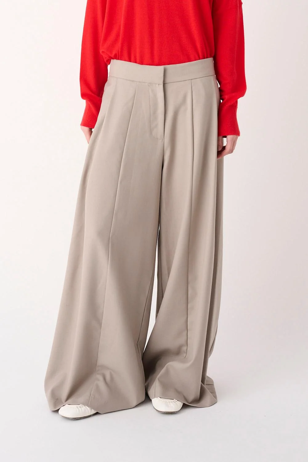 Pantalone Ampio Misto Lana Mei Mei j | FYSIS STORE pantalone ampio mei mei j
