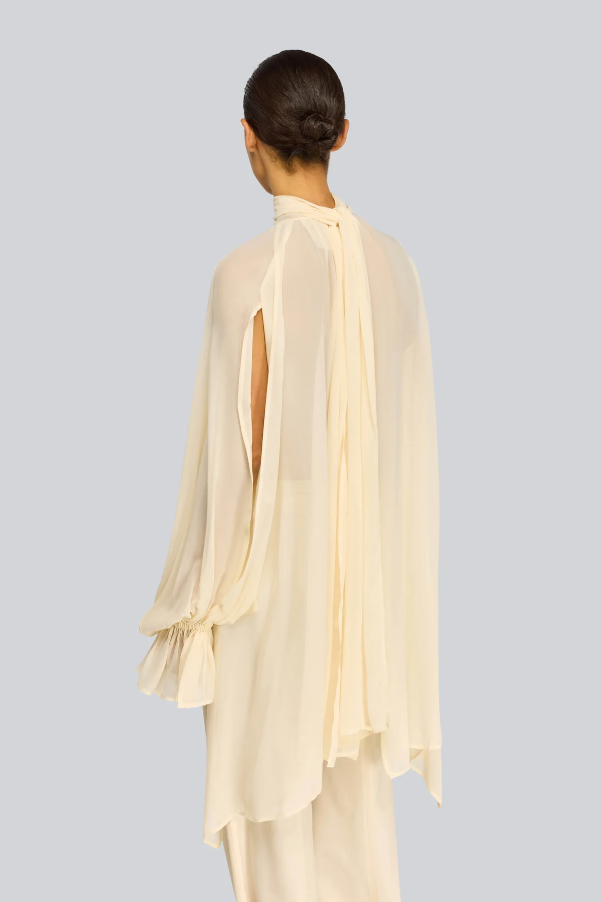 Blusa Renie Semicouture Georgette Burro | FYSIS STORE Blusa Renie Semicouture Georgette Burro